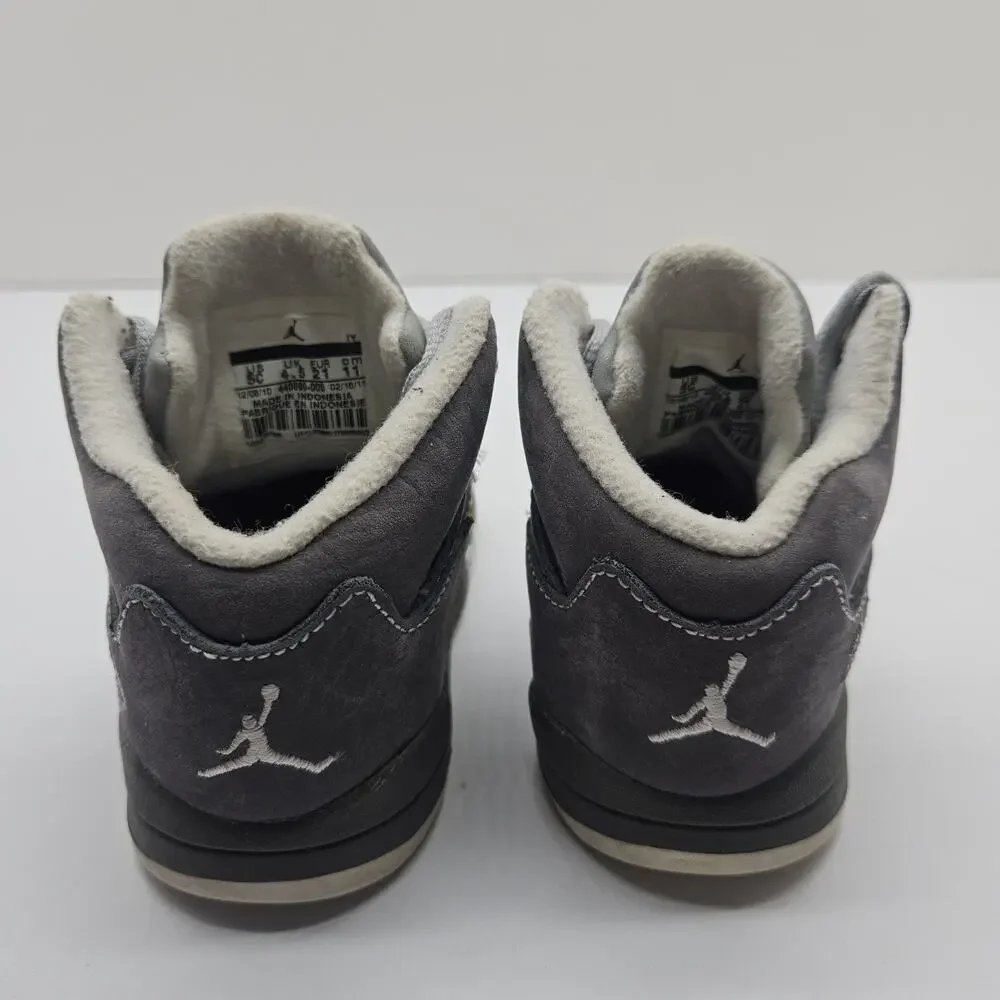 Nike Air Jordan Retro 5 V TD Wolf Grey 440890 005 Sz 5C